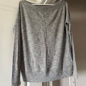 Athleta Heather Gray Knit Top